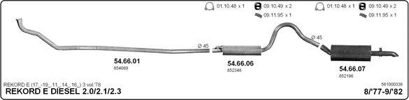 IMASAF 561000336 - Sistem de esapament allinparts.ro