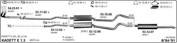 IMASAF 561000248 - Sistem de esapament - allinparts.ro