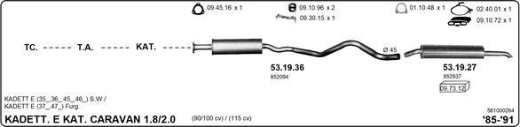 IMASAF 561000264 - Sistem de esapament allinparts.ro