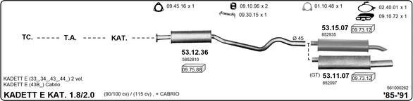IMASAF 561000262 - Sistem de esapament allinparts.ro