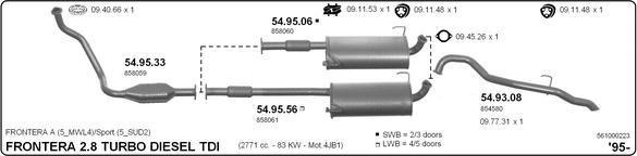 IMASAF 561000223 - Sistem de esapament - allinparts.ro