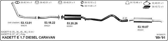 IMASAF 561000275 - Sistem de esapament - allinparts.ro