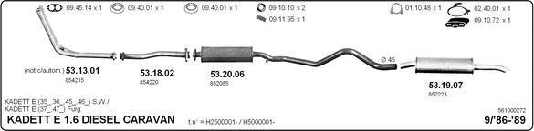 IMASAF 561000272 - Sistem de esapament allinparts.ro