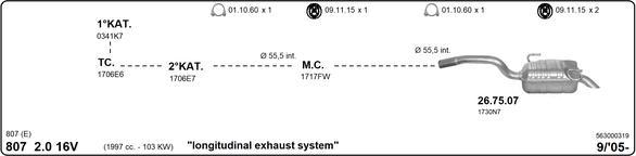IMASAF 563000319 - Sistem de esapament allinparts.ro