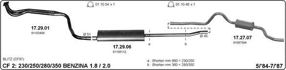 IMASAF 509000004 - Sistem de esapament allinparts.ro