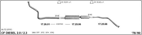IMASAF 509000005 - Sistem de esapament allinparts.ro