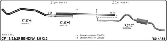 IMASAF 509000002 - Sistem de esapament - allinparts.ro