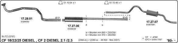 IMASAF 509000007 - Sistem de esapament allinparts.ro