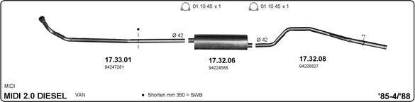 IMASAF 509000012 - Sistem de esapament allinparts.ro