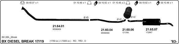 IMASAF 514000046 - Sistem de esapament - allinparts.ro