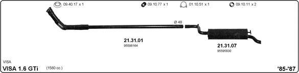 IMASAF 514000148 - Sistem de esapament allinparts.ro