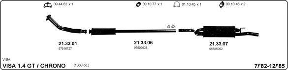 IMASAF 514000147 - Sistem de esapament allinparts.ro