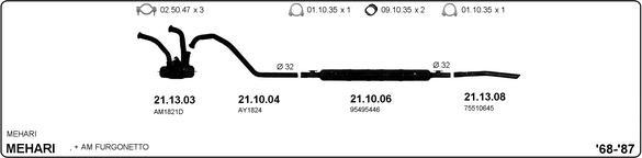 IMASAF 514000131 - Sistem de esapament - allinparts.ro