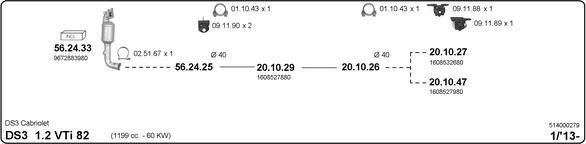 IMASAF 514000279 - Sistem de esapament - allinparts.ro