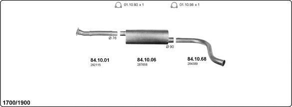 IMASAF 516000001 - Sistem de esapament allinparts.ro