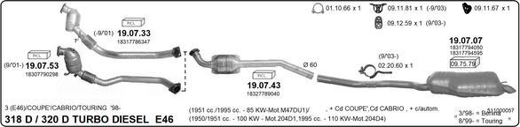 IMASAF 511000057 - Sistem de esapament - allinparts.ro