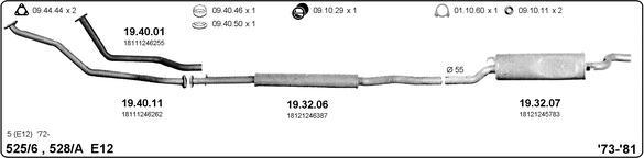 IMASAF 511000069 - Sistem de esapament - allinparts.ro