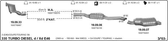 IMASAF 511000065 - Sistem de esapament - allinparts.ro