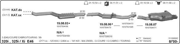 IMASAF 511000062 - Sistem de esapament - allinparts.ro
