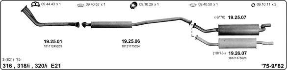 IMASAF 511000009 - Sistem de esapament - allinparts.ro