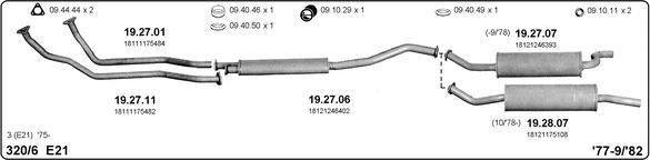 IMASAF 511000010 - Sistem de esapament - allinparts.ro