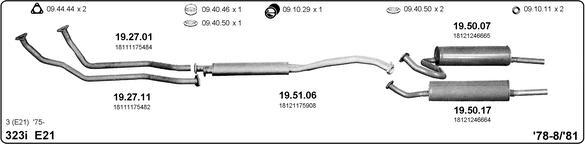 IMASAF 511000011 - Sistem de esapament - allinparts.ro