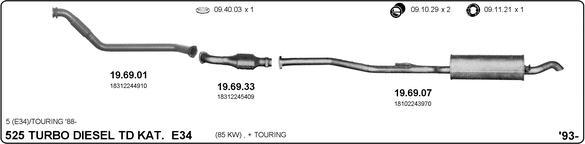 IMASAF 511000085 - Sistem de esapament - allinparts.ro
