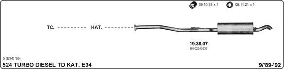 IMASAF 511000082 - Sistem de esapament - allinparts.ro