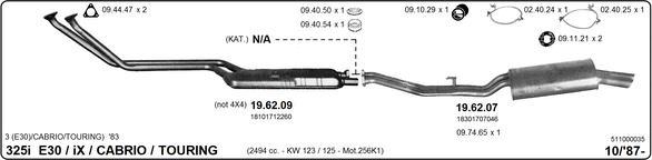 IMASAF 511000035 - Sistem de esapament - allinparts.ro