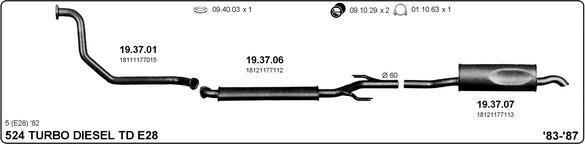 IMASAF 511000073 - Sistem de esapament - allinparts.ro