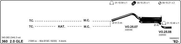 IMASAF 586000052 - Sistem de esapament allinparts.ro