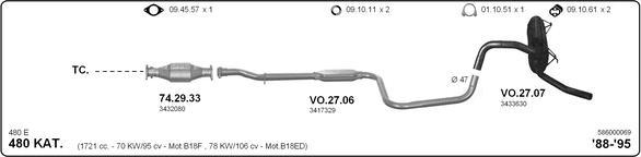 IMASAF 586000069 - Sistem de esapament allinparts.ro