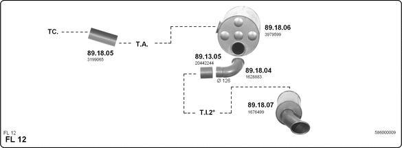 IMASAF 586000009 - Sistem de esapament - allinparts.ro