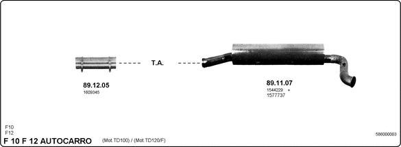 IMASAF 586000003 - Sistem de esapament allinparts.ro
