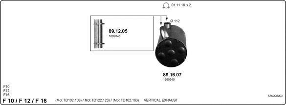IMASAF 586000002 - Sistem de esapament allinparts.ro