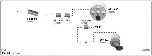IMASAF 586000010 - Sistem de esapament - allinparts.ro
