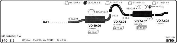 IMASAF 586000089 - Sistem de esapament - allinparts.ro