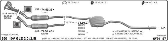 IMASAF 586000084 - Sistem de esapament - allinparts.ro