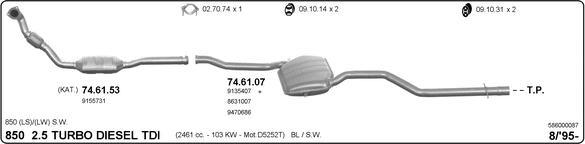 IMASAF 586000087 - Sistem de esapament - allinparts.ro