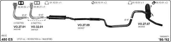 IMASAF 586000071 - Sistem de esapament allinparts.ro