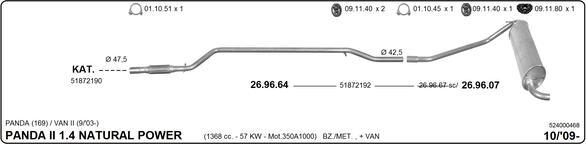 IMASAF 524000468 - Sistem de esapament allinparts.ro