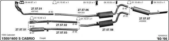 IMASAF 524000432 - Sistem de esapament - allinparts.ro