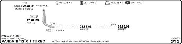 IMASAF 524000506 - Sistem de esapament - allinparts.ro