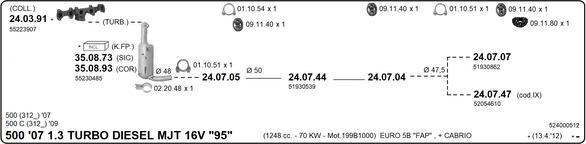 IMASAF 524000512 - Sistem de esapament - allinparts.ro