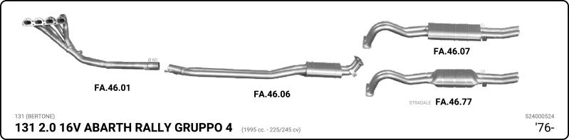 IMASAF 524000524 - Sistem de esapament - allinparts.ro