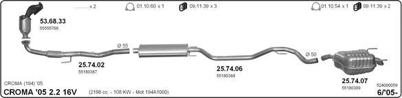 IMASAF 524000059 - Sistem de esapament - allinparts.ro