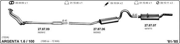 IMASAF 524000001 - Sistem de esapament - allinparts.ro