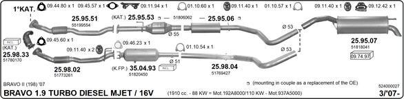 IMASAF 524000027 - Sistem de esapament - allinparts.ro