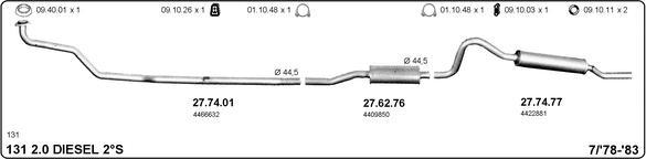 IMASAF 524000397 - Sistem de esapament - allinparts.ro