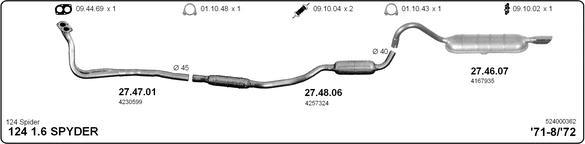 IMASAF 524000362 - Sistem de esapament - allinparts.ro